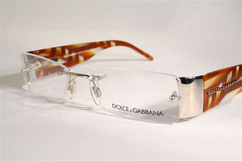 dolce and gabbana rimless eyeglasses